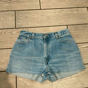Vintage Levi Cut Off Denim Shorts 30 inch waist